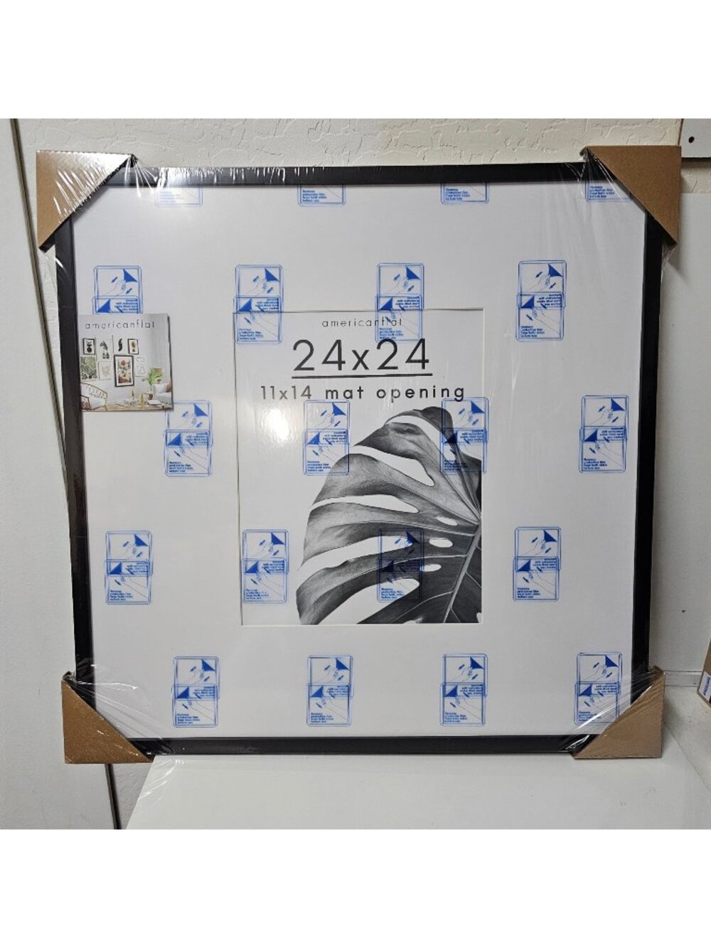 This Americanflat picture frame is a 24x24 inch black wall frame